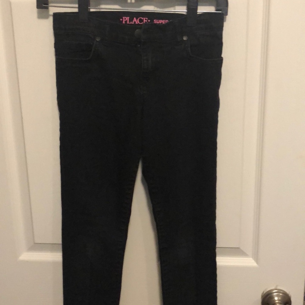 Girls super skinny black jeans